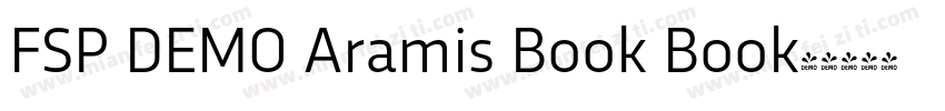 FSP DEMO Aramis Book Book字体转换